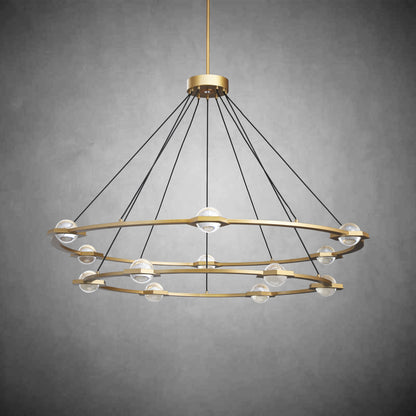 Planet 2-Tier Round Chandelier