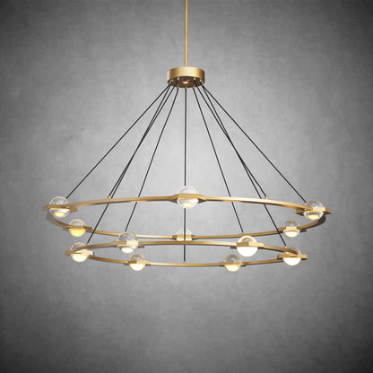 Planet 2-Tier Round Chandelier