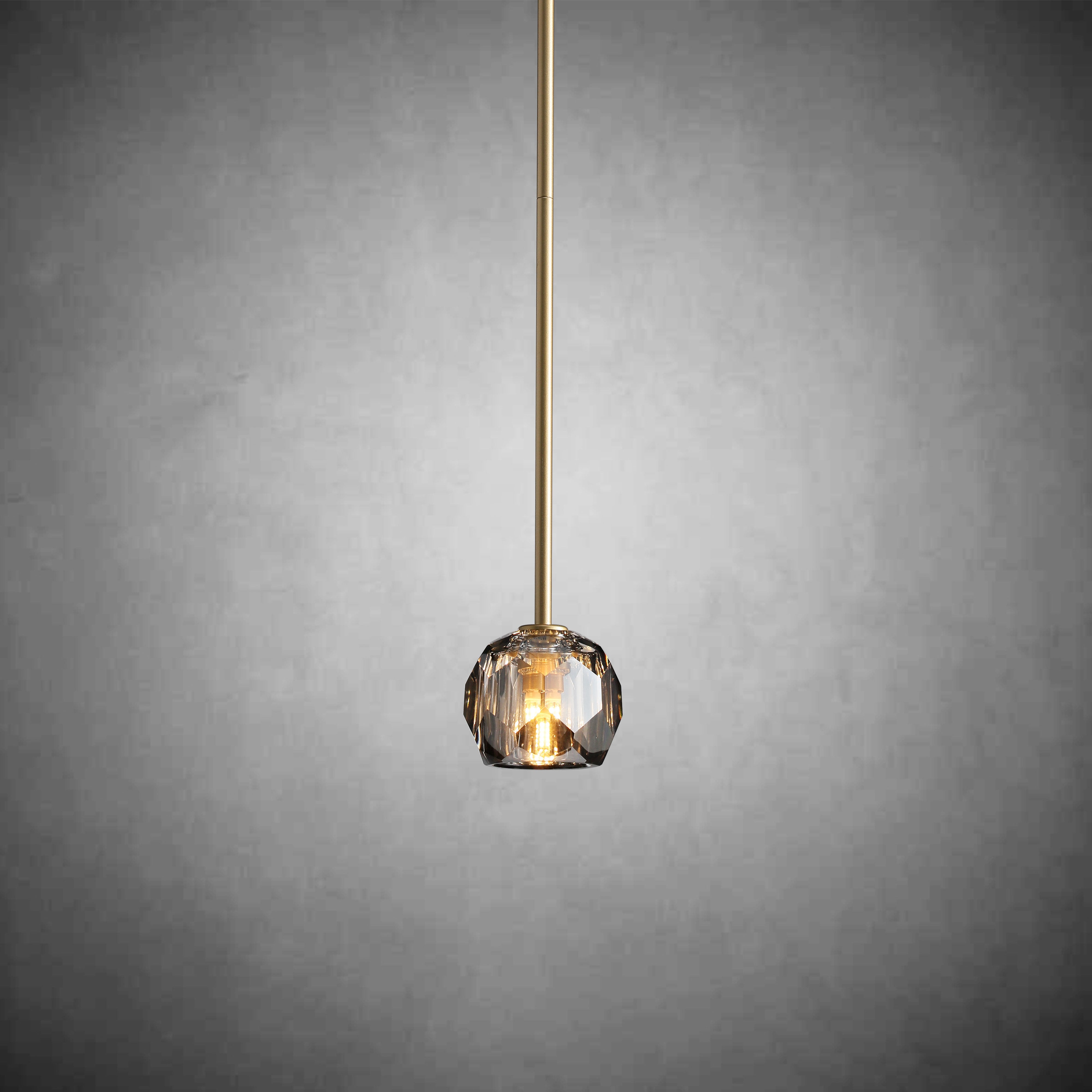 Boulo De Cristal Glass Rod Pendant