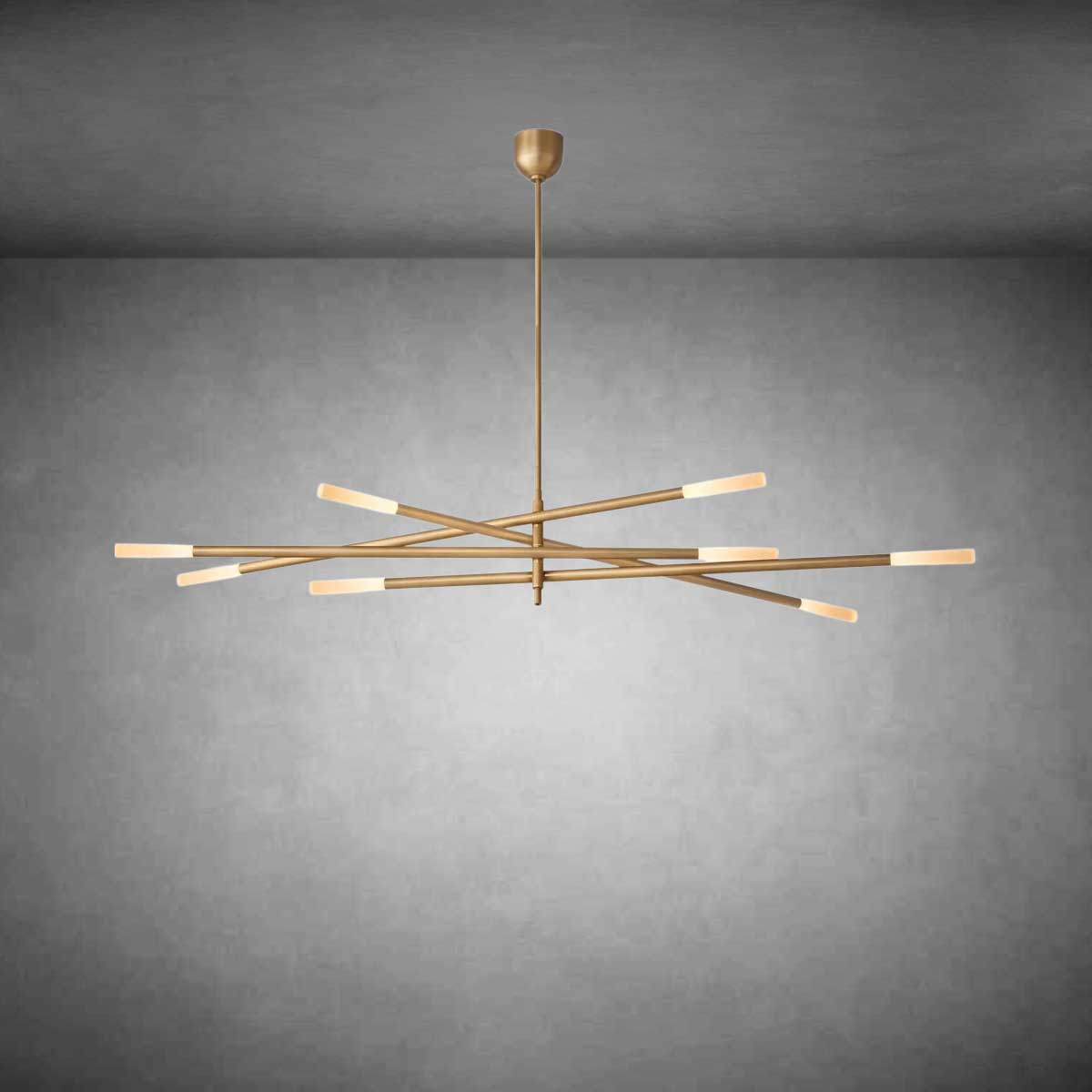 Daisy 8-Light Mobile Rod Chandelier