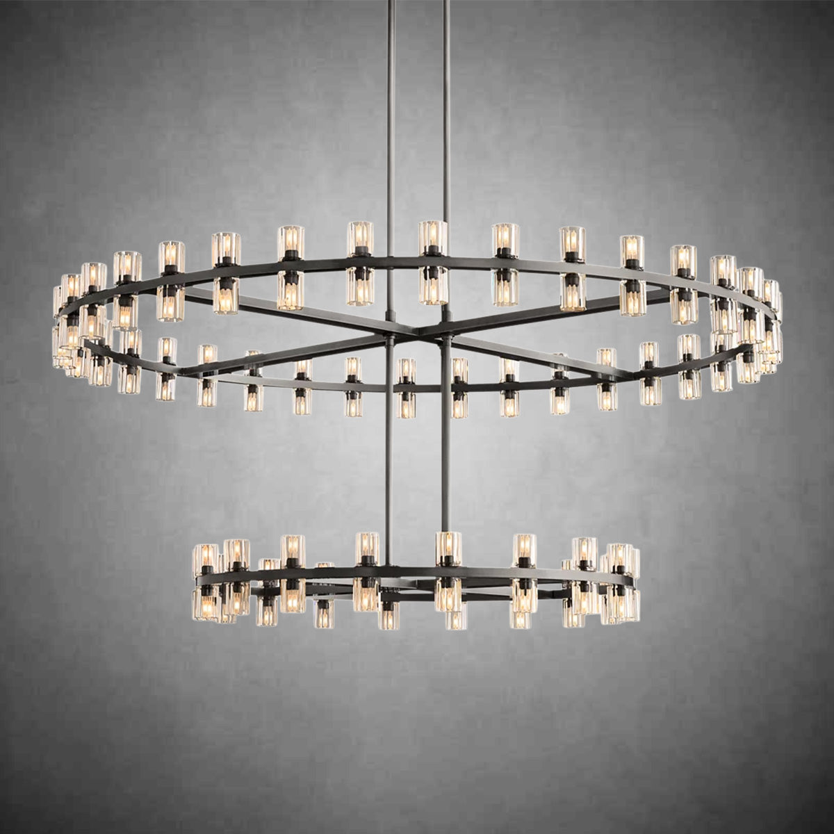 Reger Round Two-Tier Chandelier