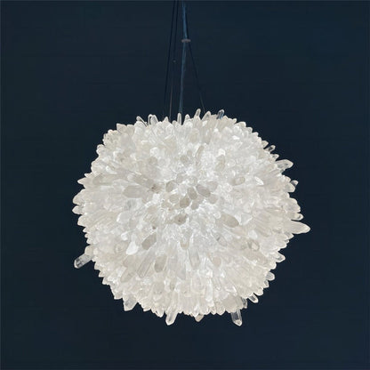 Rose Rock Crystal Creative Pendant Island Chandelier