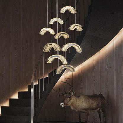 Rose Rock Crystal Chandelier Contemporary Chandelier Office