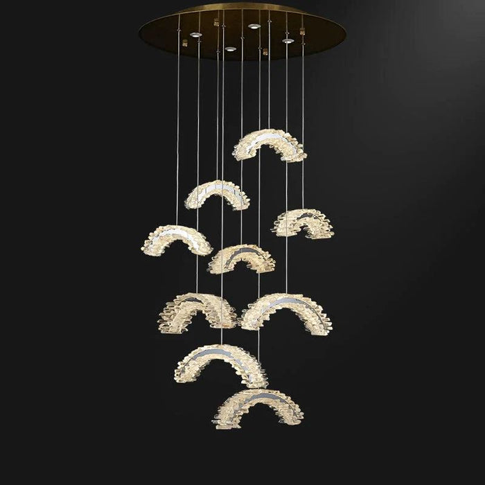 Rose Rock Crystal Chandelier Contemporary Chandelier Office