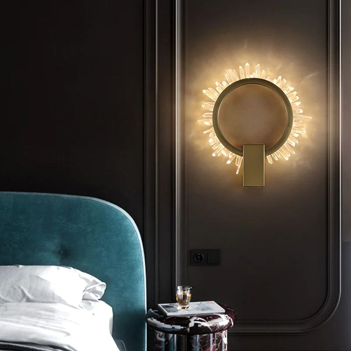 Rose Rock Crystal Ring-wall-sconce-modern-wall-fixture