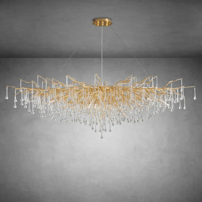 63" Modern Crystal Tree Branch Chandelier with 15 Lights