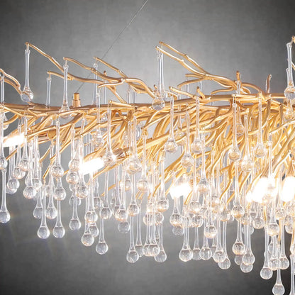 63" Modern Crystal Tree Branch Chandelier with 15 Lights