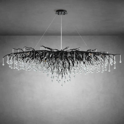 63" Modern Crystal Tree Branch Chandelier with 15 Lights