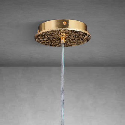 23.6" Modern Gold Tree Branch Crystal Chandelier