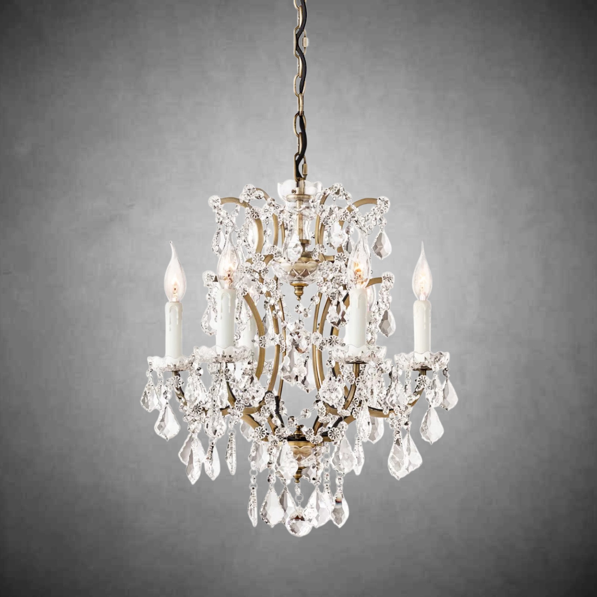 Evan Crystal Round Chandelier