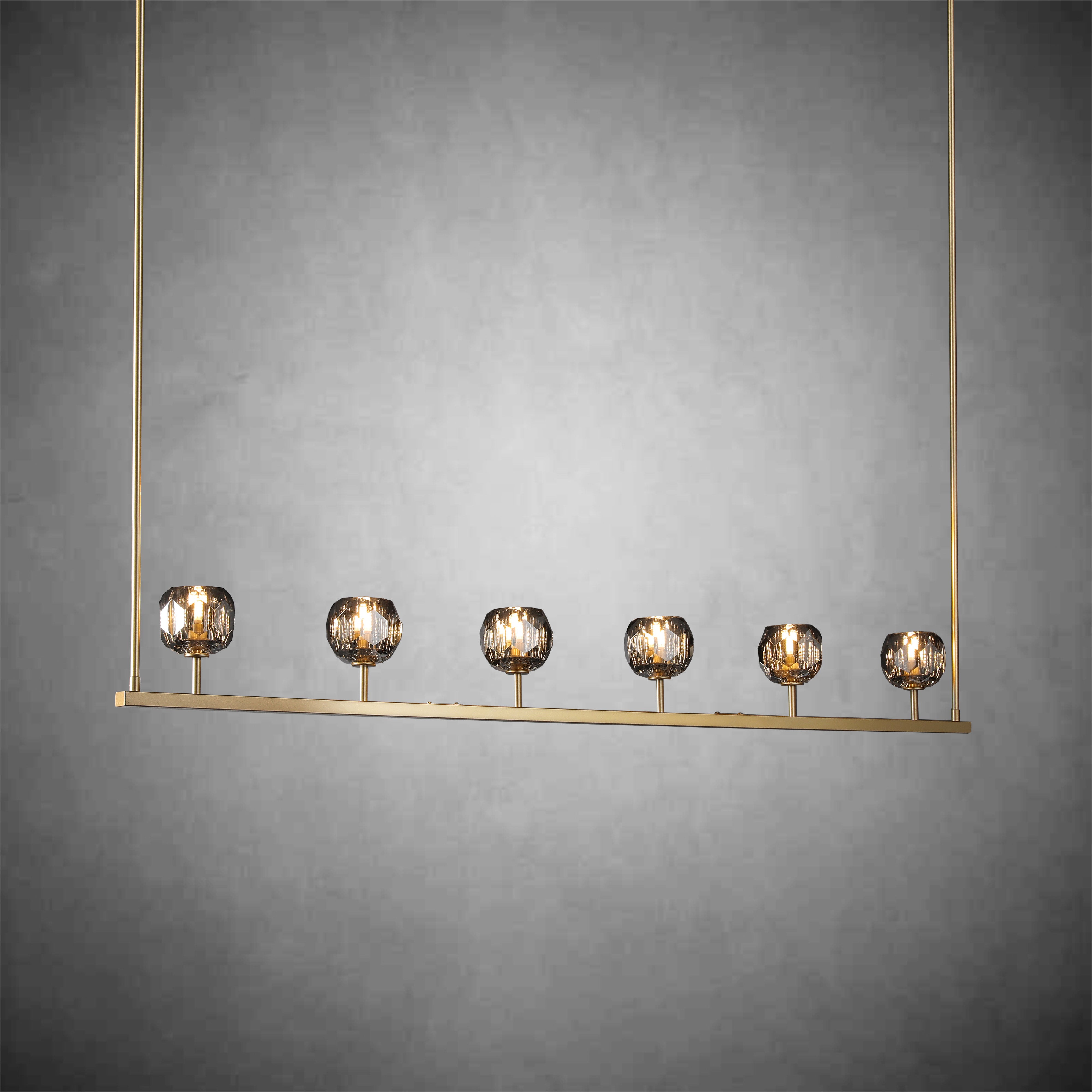 Boulo De Glass Linear Chandelier