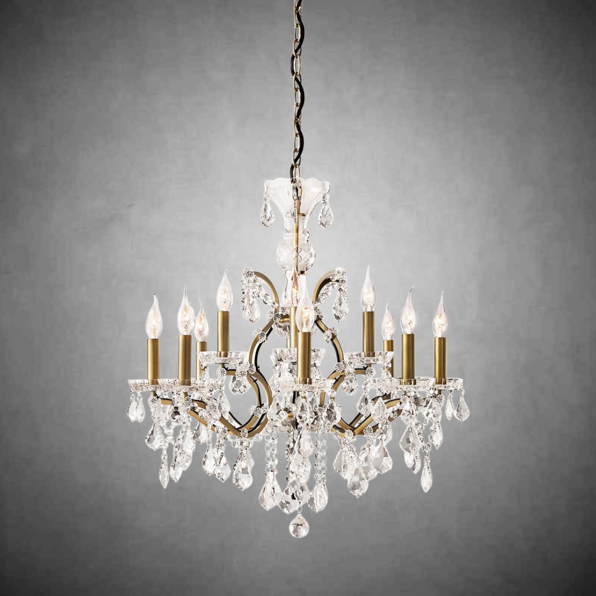 Evan Crystal Round Chandelier