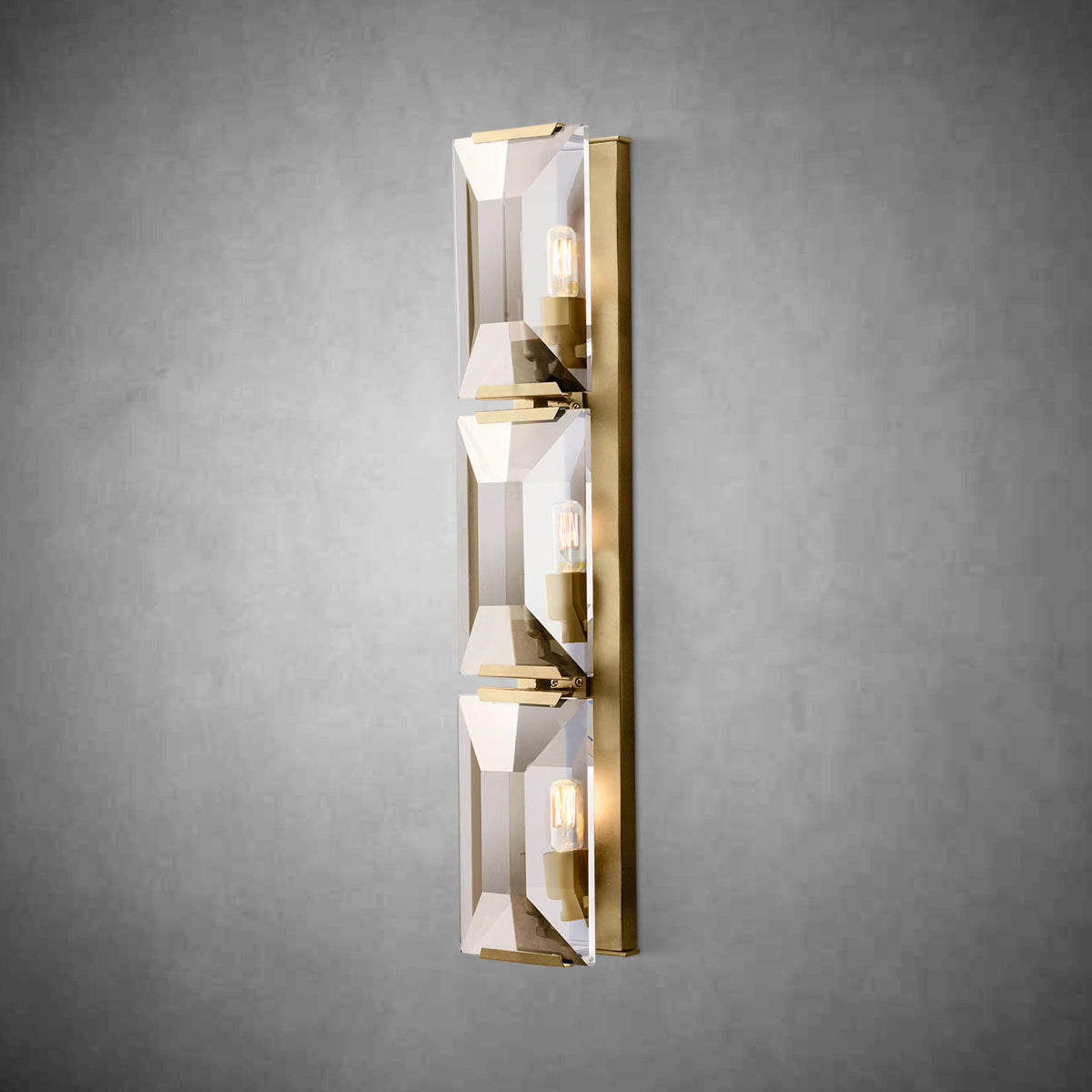 Harley Crystal Triple Sconce