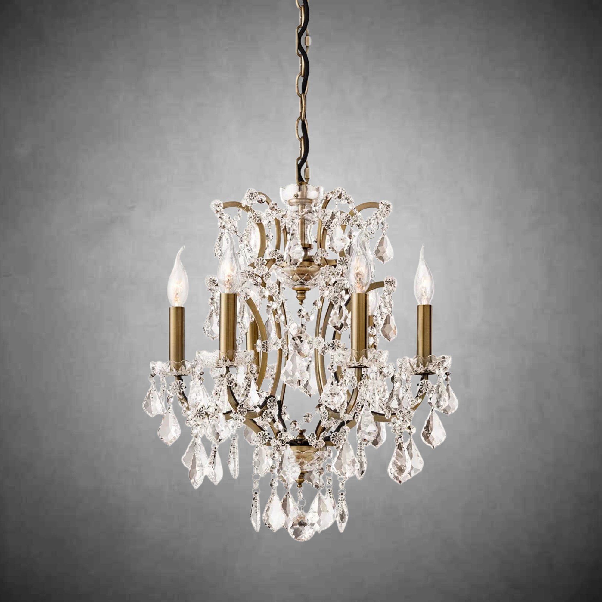 Evan Crystal Round Chandelier