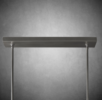 Boulo De Cristal Glass Double Linear Chandelier
