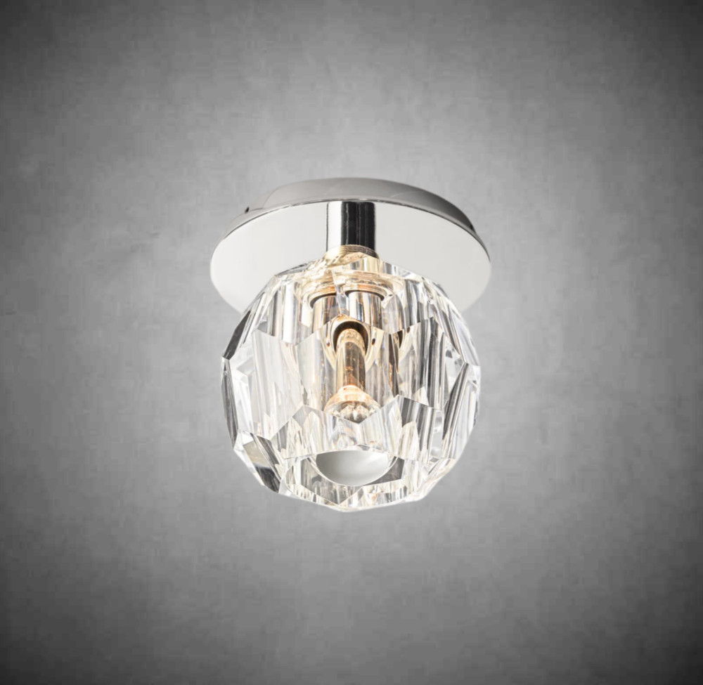 Boulo De Cristal Glass Petite Flushmount