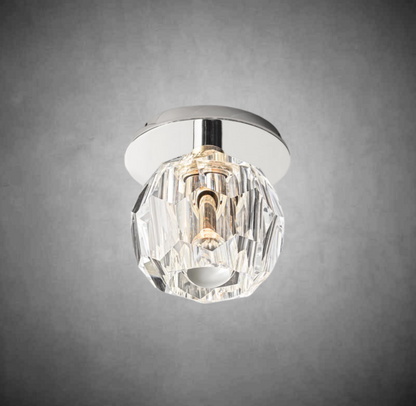 Boulo De Cristal Glass Petite Flushmount