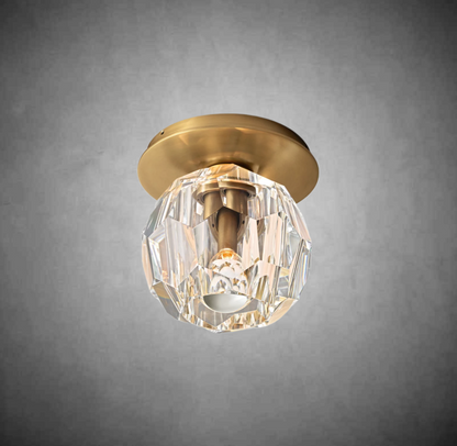 Boulo De Cristal Glass Petite Flushmount