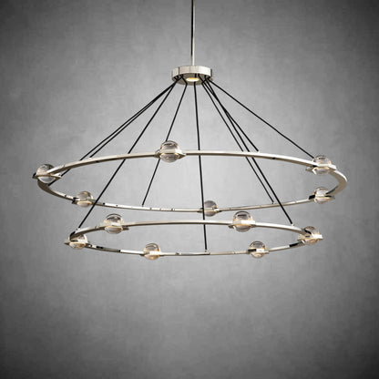 Planet 2-Tier Round Chandelier