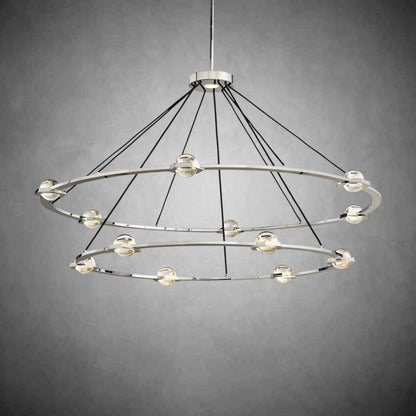 Planet 2-Tier Round Chandelier