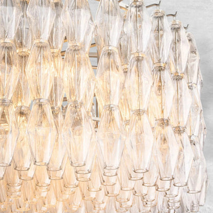 Chiaravalle Clear Glass Round Chandelier 37"47"62"