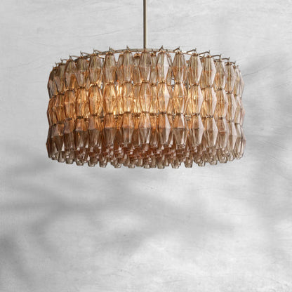 Chiaravalle Glass Round Chandelier 37"47‘’62‘’