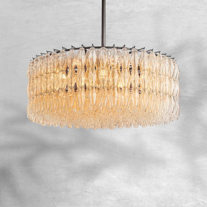 Chiaravalle Clear Glass Round Chandelier 37"47"62"