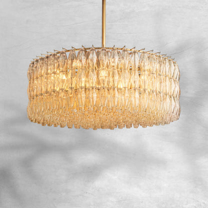 Chiaravalle Clear Glass Round Chandelier 37"47"62"