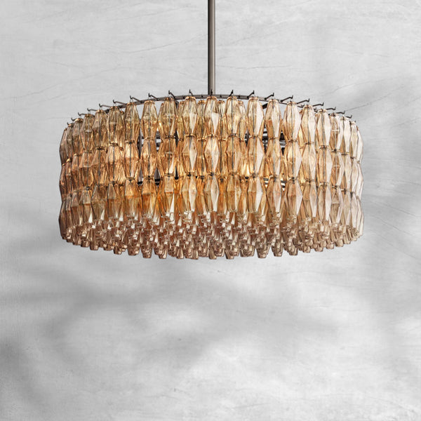 Chiaravalle Glass Round Chandelier 37"47‘’62‘’