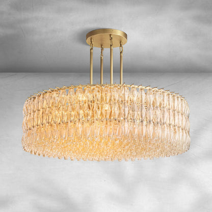 Chiaravalle Clear Glass Round Chandelier 37"47"62"