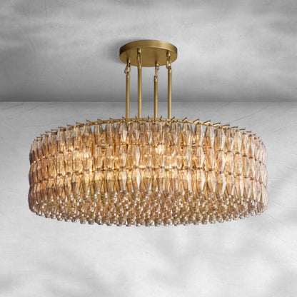 Chiaravalle Glass Round Chandelier 37"47‘’62‘’