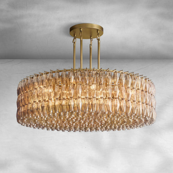 Chiaravalle Glass Round Chandelier 37"47‘’62‘’