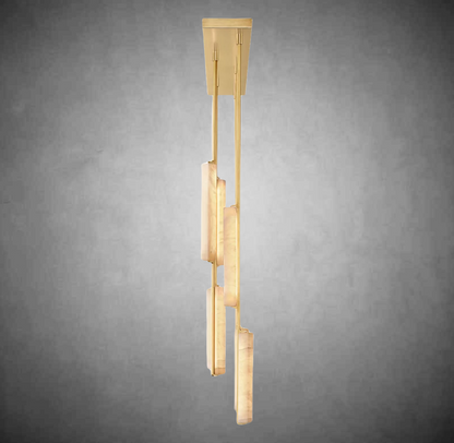 Audubom Alabaster Linear Chandelier