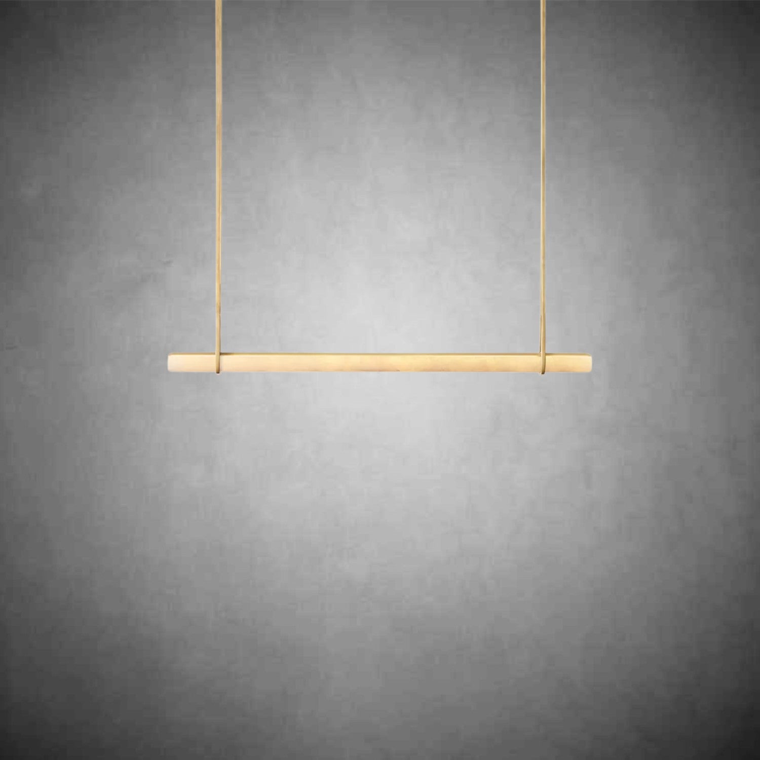 Audubom Alabaster Single Bar Linear Chandelier