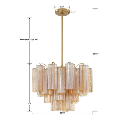 Addis Round Chandelier 18" 20" 22" 27" 32''D